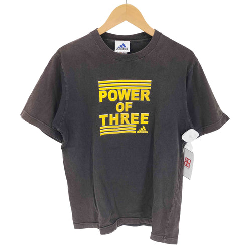 アディダス adidas POWER OF THREE パフォーマンス ロゴ プリント Tシャツ メンズ import:S