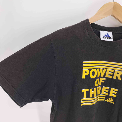 アディダス adidas POWER OF THREE パフォーマンス ロゴ プリント Tシャツ メンズ import:S