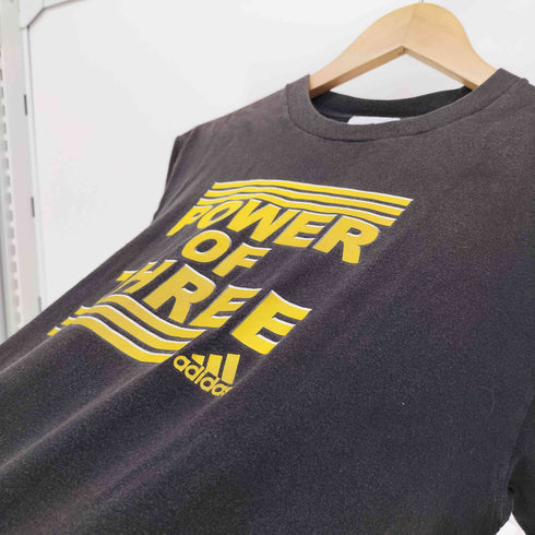 アディダス adidas POWER OF THREE パフォーマンス ロゴ プリント Tシャツ メンズ import:S