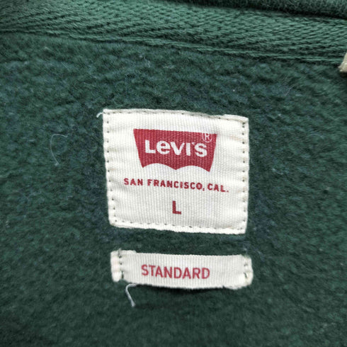 リーバイス Levis ワンポイントロゴ刺繍 ハーフジップ スウェットトレーナー メンズ JPN:L