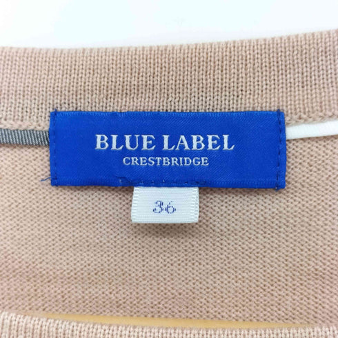 ブルーレーベルクレストブリッジ BLUE LABEL CRESTBRIDGE 袖フレア ウールニット レディース 36