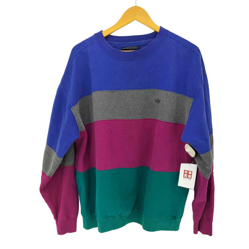 ドッカーズ DOCKERS マルチボーダークルーネックスウェット メンズ import:L