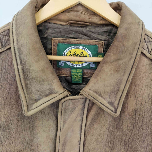 カベラス Cabela's 90S A-2 レザーフライトジャケット メンズ 2XL-TALL