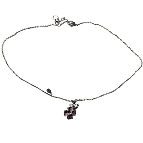 スワロフスキー SWAROVSKI パヴェ クローバー ペンダント ネックレス レディース