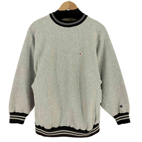 チャンピオン Champion USA製 刺繍タグ REVERSE WEAVE リブライン 目あり クルーネックスウェット メンズ import:XL