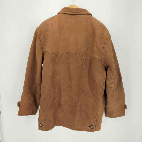 ゲス GUESS 90S 裏地ネル レザーハーフコート メンズ import:L