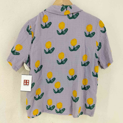 フラワー 開襟シャツ レディース import:S