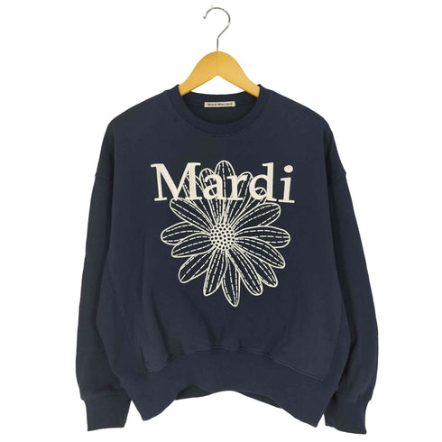 マルディメクルディ Mardi Mercredi SWEATSHIRT FLOWERMARDI NEEDLEWORK 刺繍 クルーネックスウェット レディース ONE SIZE