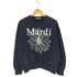 マルディメクルディ Mardi Mercredi SWEATSHIRT FLOWERMARDI NEEDLEWORK 刺繍 クルーネックスウェット レディース ONE SIZE