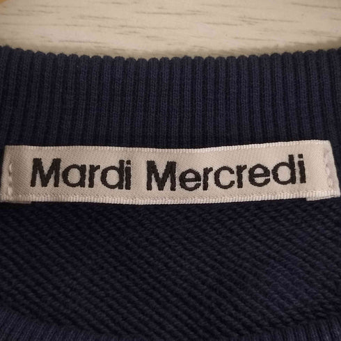 マルディメクルディ Mardi Mercredi SWEATSHIRT FLOWERMARDI NEEDLEWORK 刺繍 クルーネックスウェット レディース ONE SIZE