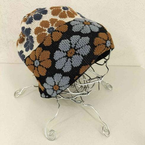 カシラ CA4LA FLOWERS ニットキャップ レディース