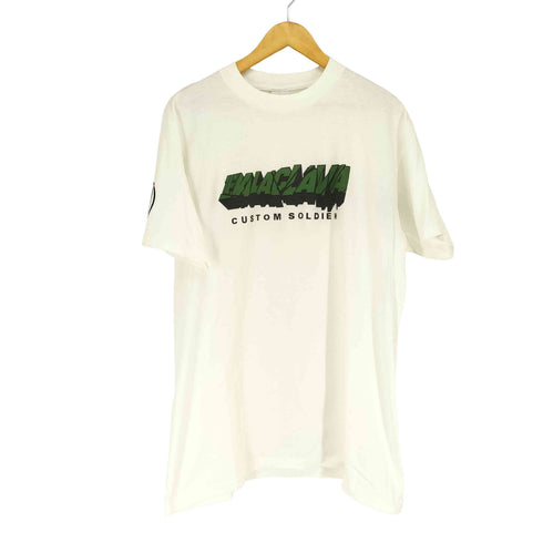 アベイシングエイプ A BATHING APE 90s 初期 anvilボディ BALACLAVA CUSTOM SOLDIER ロゴプリント 半袖Tシャツ カットソー メンズ JPN:L