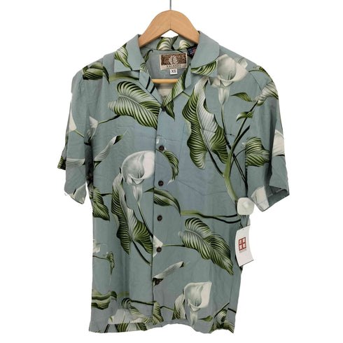 カラヘオ KALAHEO 90S ハワイ製 レーヨン アロハシャツ メンズ import:XS