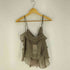 ザラ ZARA シアー フリル ビスチェ キャミソール レディース import:M