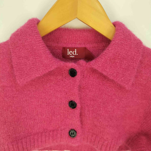 led.tokyo CROPPED COLOR C/G クロップド ニットカーディガン レディース JPN:38
