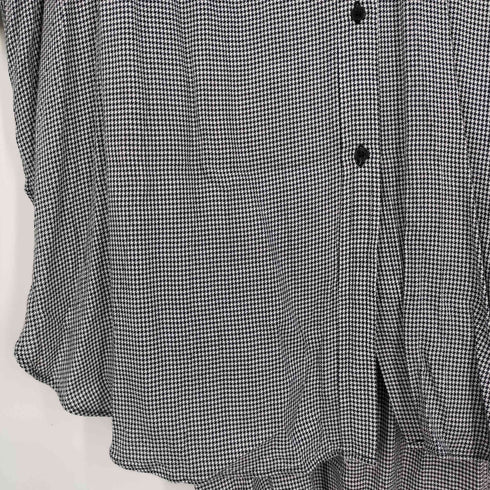 ザラ ZARA ハウンドトゥース シャツワンピース レディース import:S