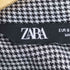 ザラ ZARA ハウンドトゥース シャツワンピース レディース import:S