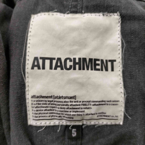 アタッチメント ATTACHMENT デニムオールインワン つなぎ メンズ JPN:5