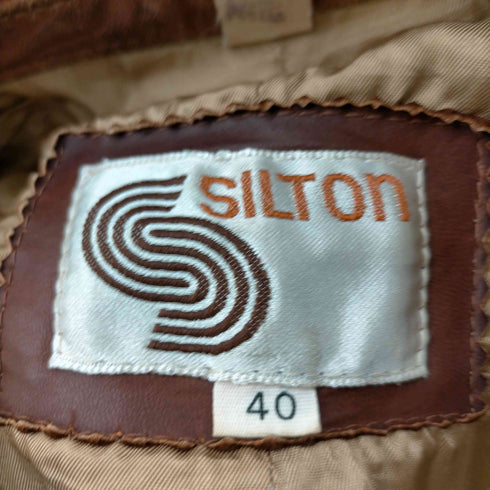 silton ロケットtalon レザージャケット メンズ US:40