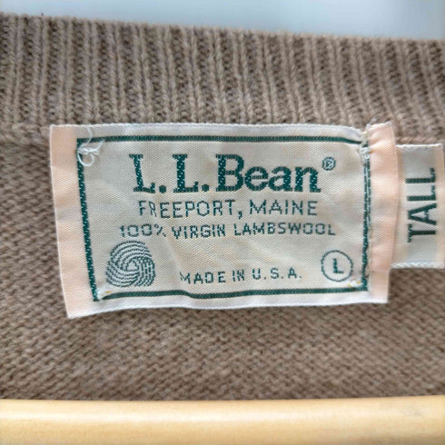 エルエルビーン L.L.Bean USA製 Vネックウールニット メンズ TALL