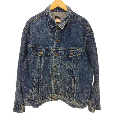 リー Lee 80S 220-J PATD-153438 CHEMICAL WASH DENIM JACKET ケミカル ウォッシュ デニム ジャケット メンズ import:XL