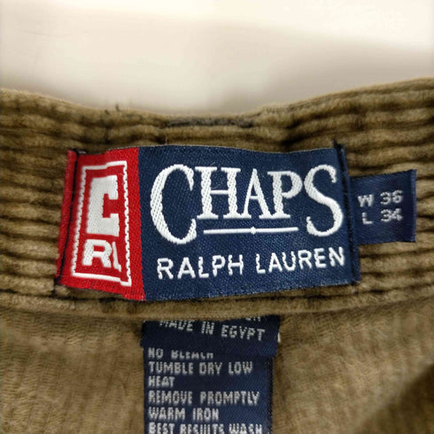 チャップスラルフローレン CHAPS RALPH LAUREN 2タック コーデュロイパンツ メンズ w36