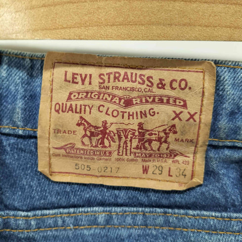 リーバイス Levis 80S USA製 87年製 505 ボタン裏532刻印 テーパードデニムパンツ メンズ 29/34