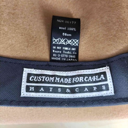 カシラ CA4LA 別注 ウール 中折れハット メンズ 58cm