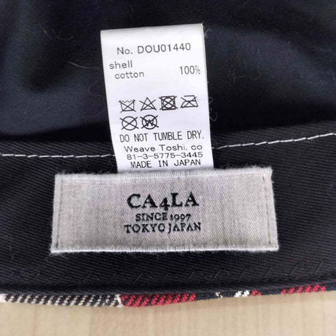 カシラ CA4LA タータンチェックキャップ メンズ