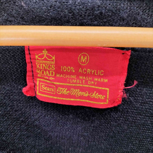 キングスロード KINGS ROAD 70S アクリルカーディガン BLACK メンズ import:M