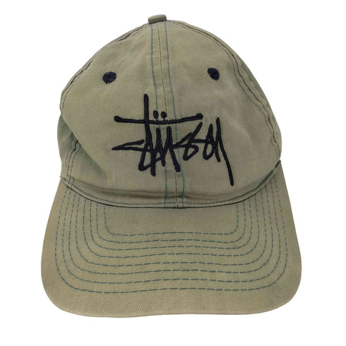 ステューシー Stussy Made in USA 白タグ ロゴ刺繍 6パネルキャップ メンズ