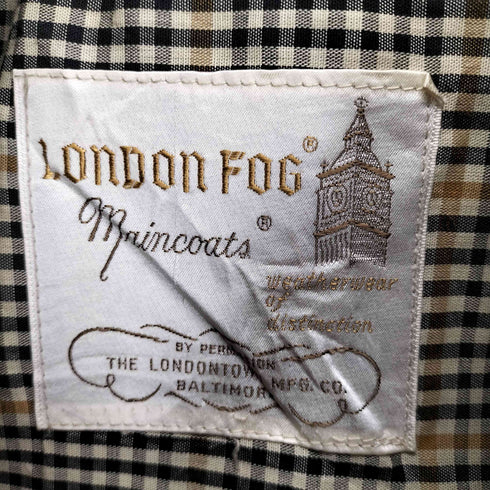 ロンドンフォグ LONDON FOG 裏地チェックトレンチコート メンズ JPN:42