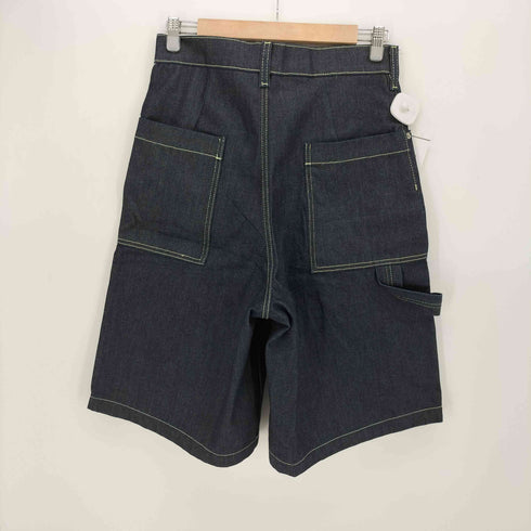 ザラ ZARA 24SS ポケット カーペンター バミューダパンツ デニムハーフパンツ メンズ 36