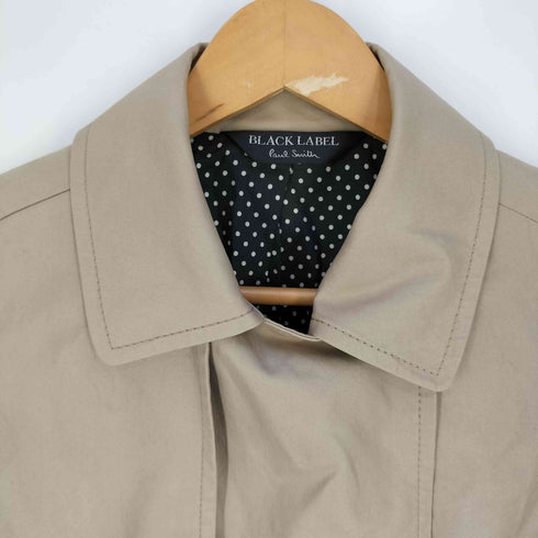 ポールスミスブラックレーベル Paul Smith BLACK LABEL 裏地ドット タックデザイン トレンチコート レディース 40