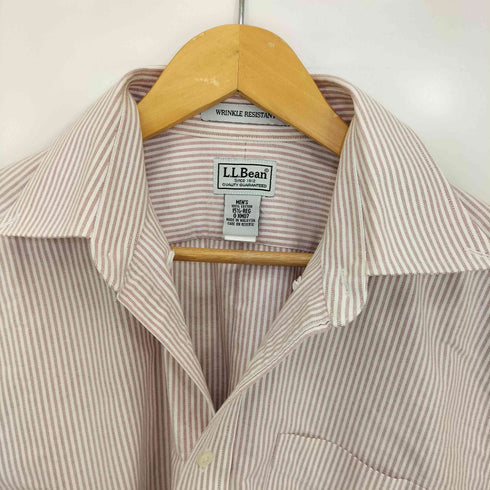 エルエルビーン L.L.Bean WRINKLE RESISTANT ストライプ ボタンダウン シャツ メンズ 15 1/2
