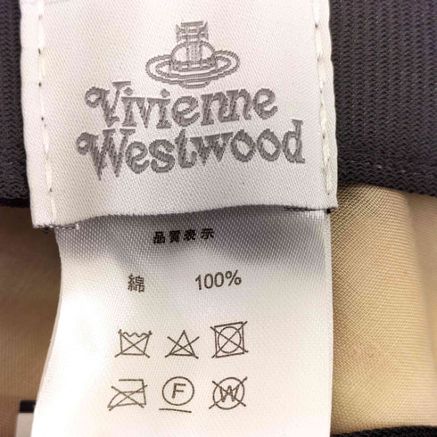 ヴィヴィアンウエストウッド Vivienne Westwood オーブ 刺繍 ボーダー バケット ハット レディース