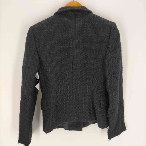 ジェイアール J&R ツイードスタンドカラージャケット レディース