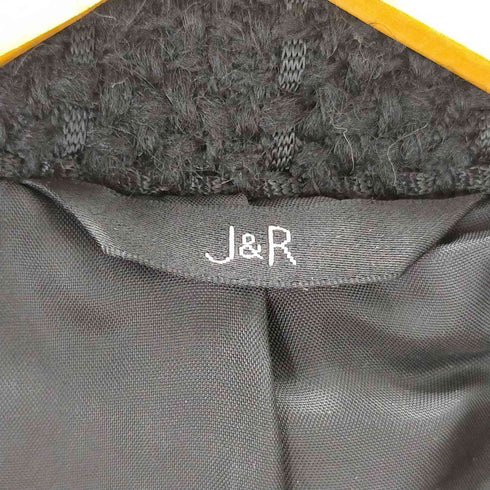 ジェイアール J&R ツイードスタンドカラージャケット レディース