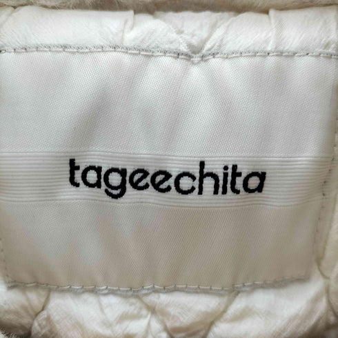tageechita コントラストカラーボアショートジャケット レディース