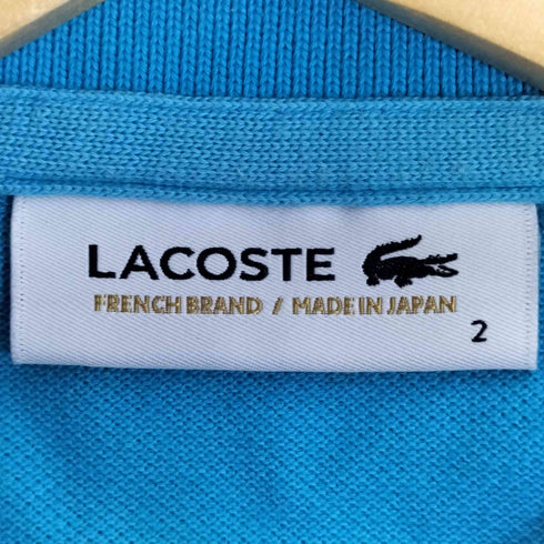 ラコステ LACOSTE ロゴパッチ 鹿の子 ポロシャツ メンズ 2