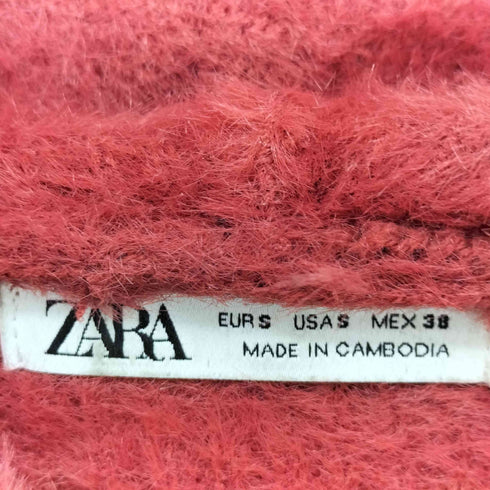 ザラ ZARA EXTURED FAUX FUR KNIT SWEATSHIRT フェイクファー ニットパーカー メンズ import:S