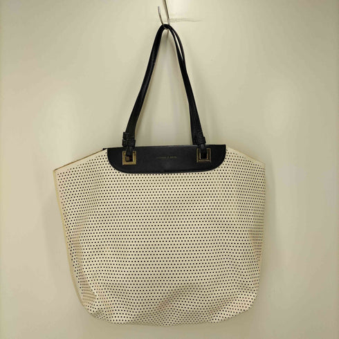 チャールズアンドキース CHARLES&KEITH パンチングレザー メッシュ トートバッグ レディース