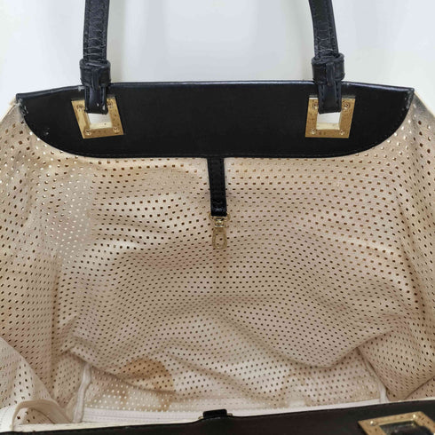 チャールズアンドキース CHARLES&KEITH パンチングレザー メッシュ トートバッグ レディース