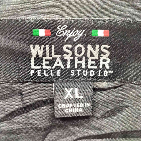 ウィルソン Wilsons Leather 90S ジップアップ レザージャケット メンズ import:XL
