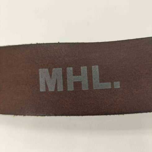 エムエイチエル MHL. イングランド製 レザーベルト メンズ