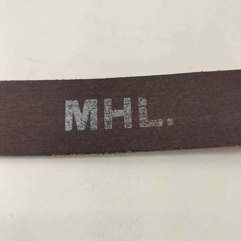 エムエイチエル MHL. イングランド製 レザーベルト メンズ