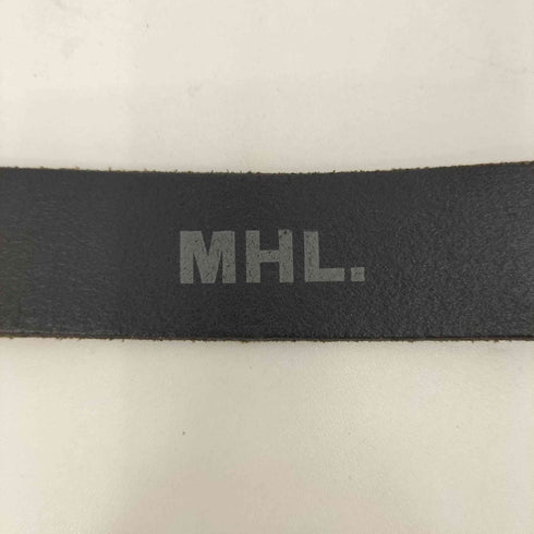 エムエイチエル MHL. イングランド製 レザーベルト メンズ