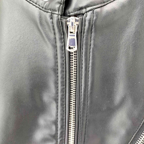 コンファーム CONFIRM フェイクレザー ノーカラーライダースジャケット メンズ JPN:M
