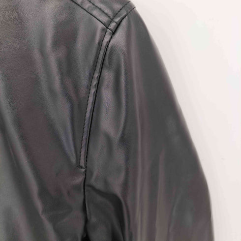 コンファーム CONFIRM フェイクレザー ノーカラーライダースジャケット メンズ JPN:M