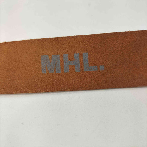 エムエイチエル MHL. イングランド製 本革ロングベルト メンズ